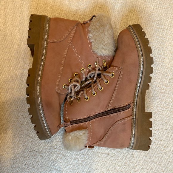 Steve Madden Alaska Lace-Up Bootie Boots - Size 8 - Style ALAS01S1 - Picture 6 of 15